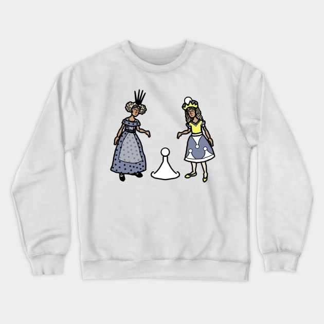 Let's Pretend We're Kings and Queens - Through the Looking-Glass Crewneck Sweatshirt by LochNestFarm